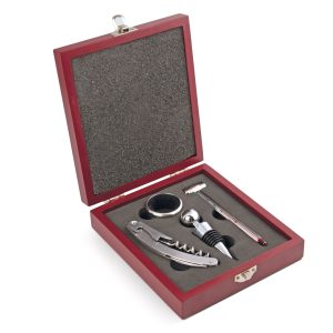 HO0083 Caja de Madera 4 Accesorios